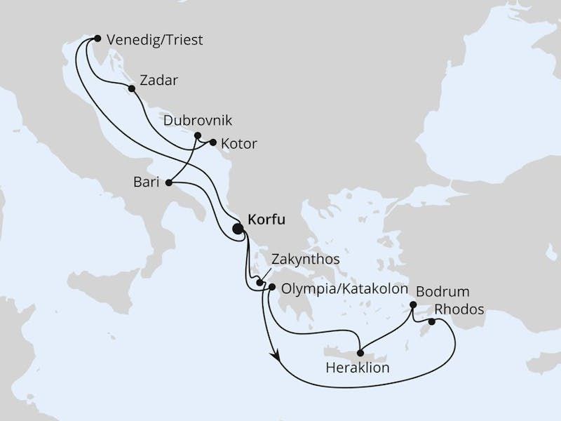 Adria & Griechenland ab Korfu 2