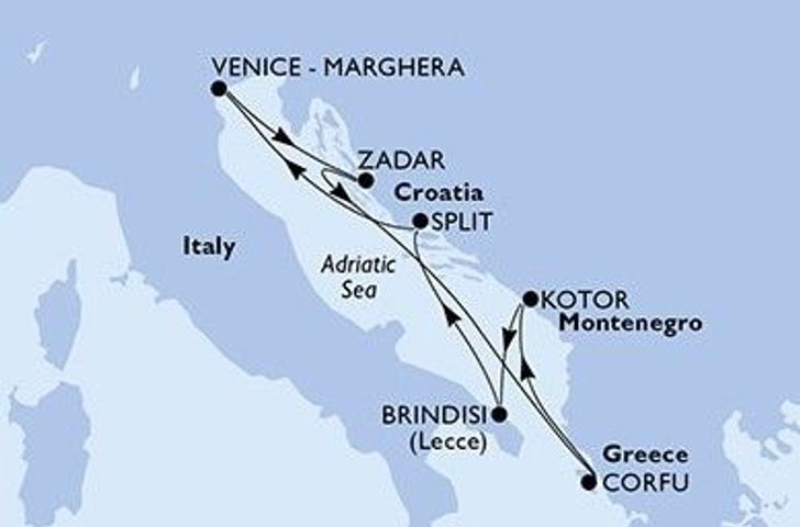 Impression zu MSC Last Minute Special - MSC Armonia - Adriatisches Küstenabenteuer