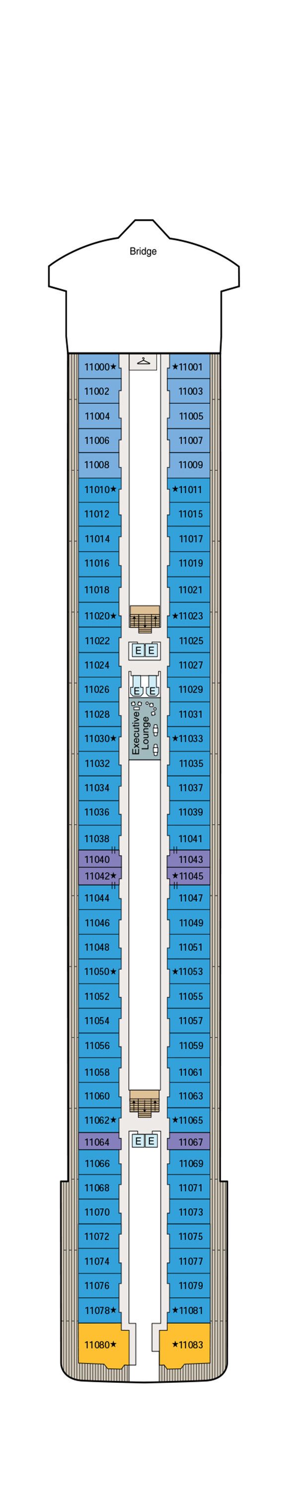 MS Allura - Oceania Cruises - Deck 11 (Deck 11)