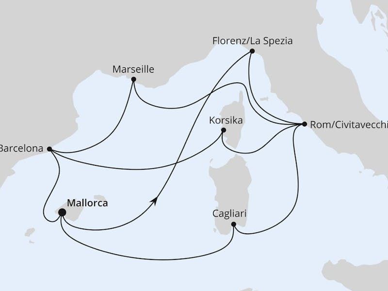 Mediterrane Schätze mit Korsika ab Mallorca