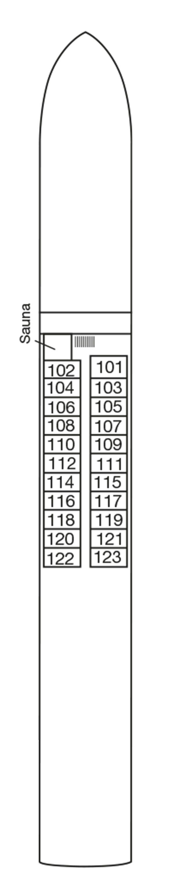 MS Alisa - Phoenix Flusskreuzfahrten - Deck 1 (Neptundeck)