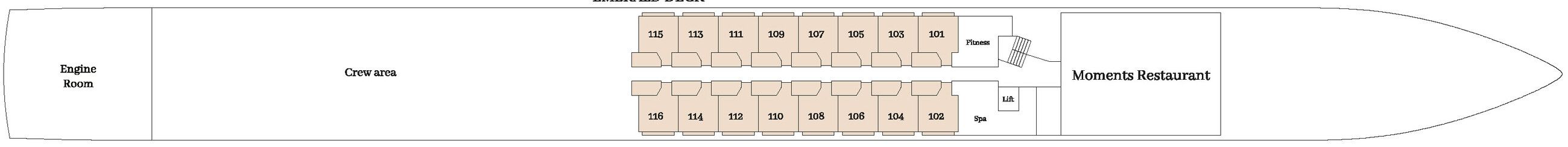 MS VIVA TWO - VIVA Cruises - SMARAGDDECK