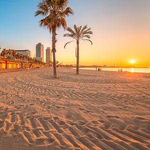 Barcelona La Rambla Herbst