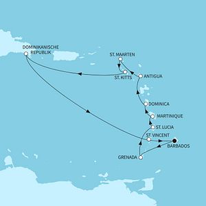 Mein Schiff 2 in der Karibik