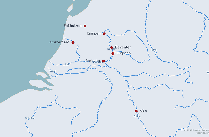 Impression zu Auszeit auf dem Rhein - nickoSPIRIT - Hartelijk Welkom am Ijsselmeer