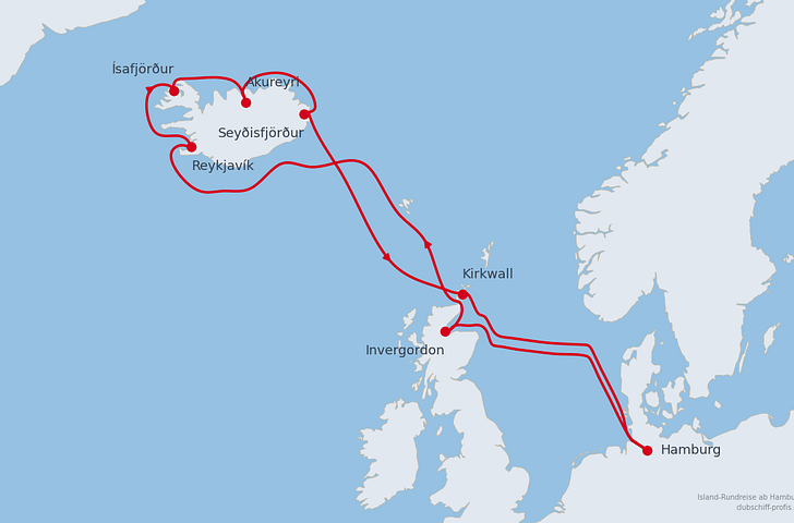 Impression zu AIDA Mailights - AIDAsol - Island-Rundreise