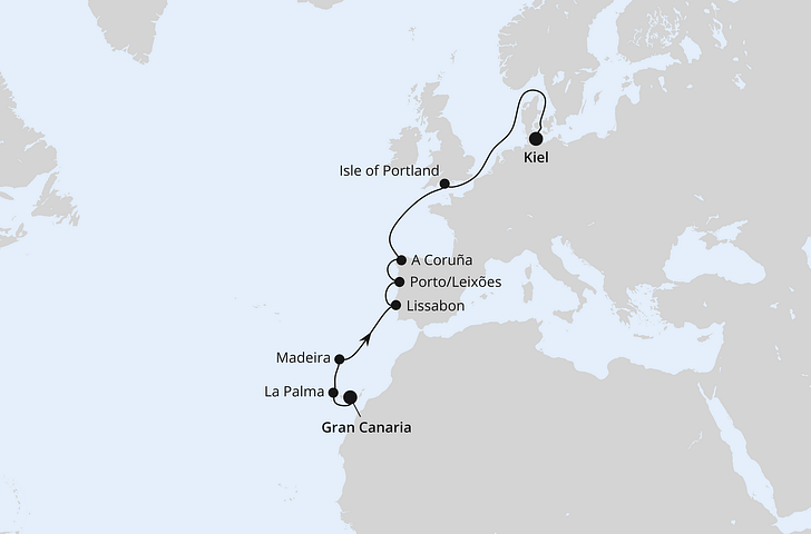 Impression zu AIDA Frühbucher Special - AIDAbella - Europas Atlantikküste