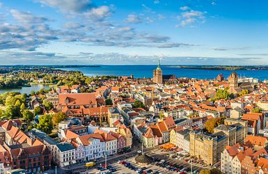 Panoramablick über Stralsund