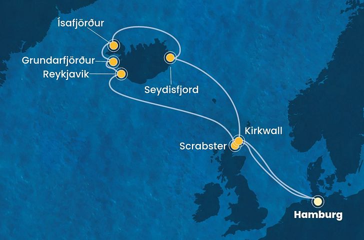 Impressionn zu Costa Kreuzfahrten - Costa Favolosa - Wikinger-Saga auf See