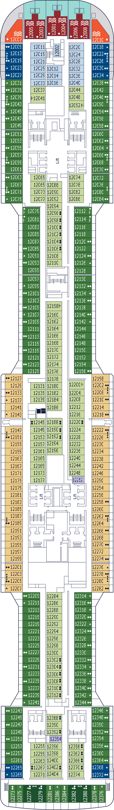 MSC Virtuosa - MSC Cruises - Deck 12 (Paganini)