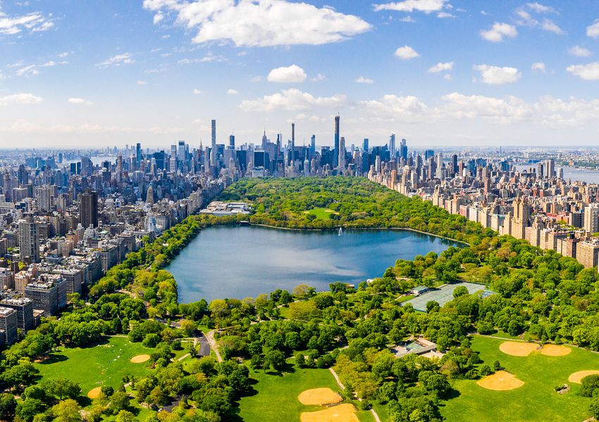 Blick auf den Central Park  in New York 