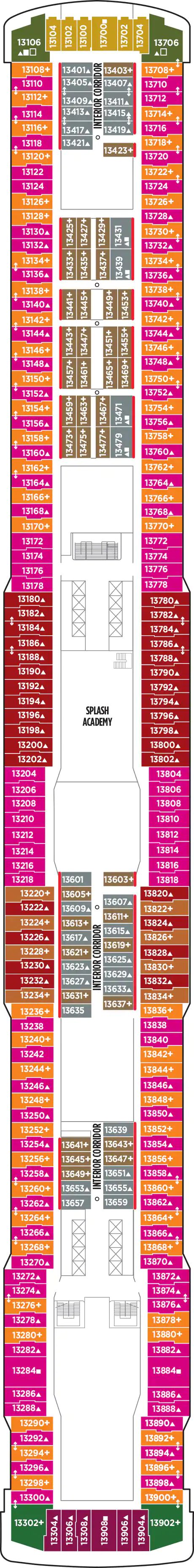 Norwegian Getaway - Norwegian Cruise Line - Deck 13 (Deck 13)