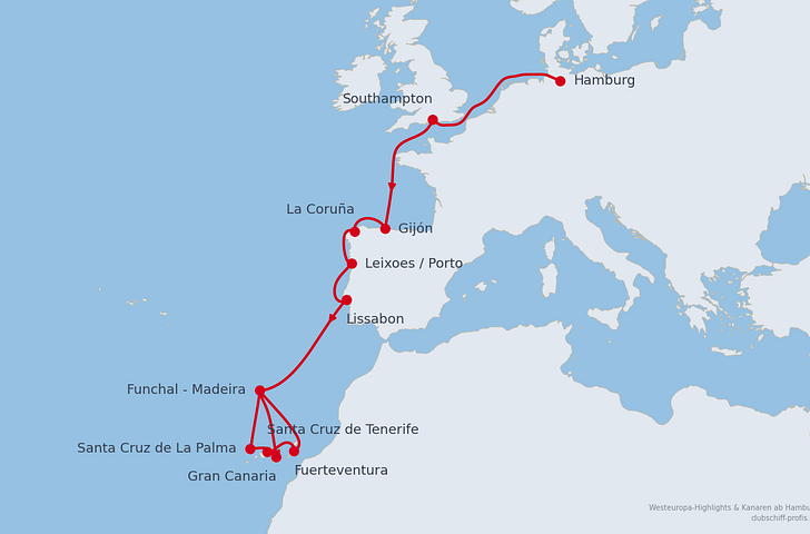 Impression zu AIDA Angebot der Woche - AIDAprima - Westeuropa-Highlights & Kanaren