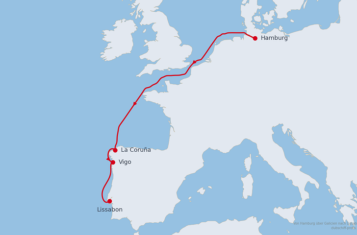 Impression zu AIDA Winter 2027/2028 - AIDAsol - Von Hamburg über Galicien nach Lissabon