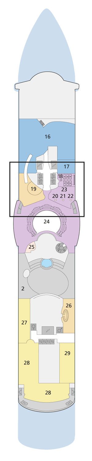 AIDAluna - AIDA Cruises - Deck 11 (Deck 11)
