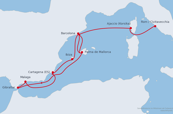 Impression zu AIDA Sonnenfinsternis 2027 - AIDAcosma - Sonnenfinsternis im Mittelmeer