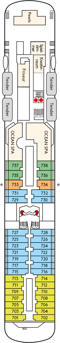 MS Europa - Hapag-Lloyd Cruises - Deck 7 (Sport Deck)