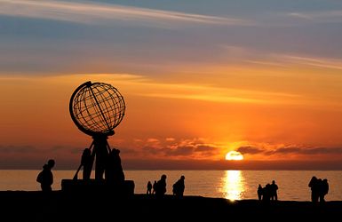 Nordkapp Mitternachtssonne