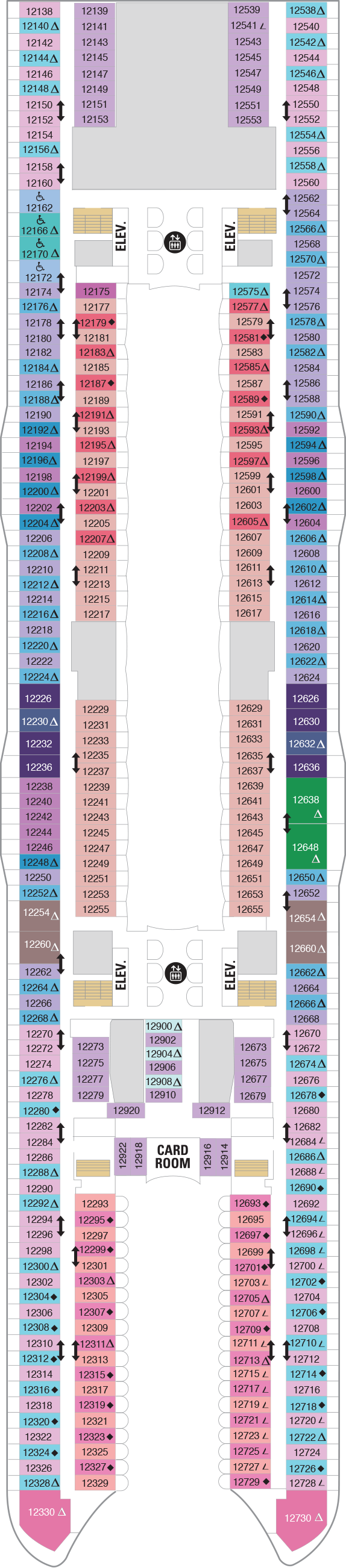 Oasis of the Seas - Royal Caribbean International - Deck 12