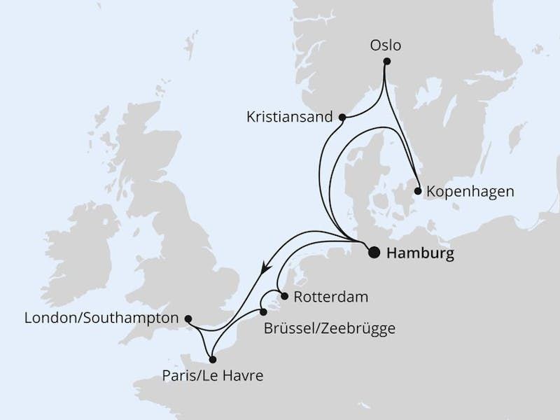  Metropolen & Skandinavien ab Hamburg