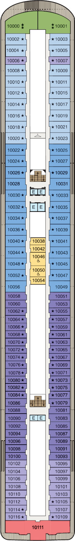 MS Riviera - Oceania Cruises - Deck 10 (Deck 10)