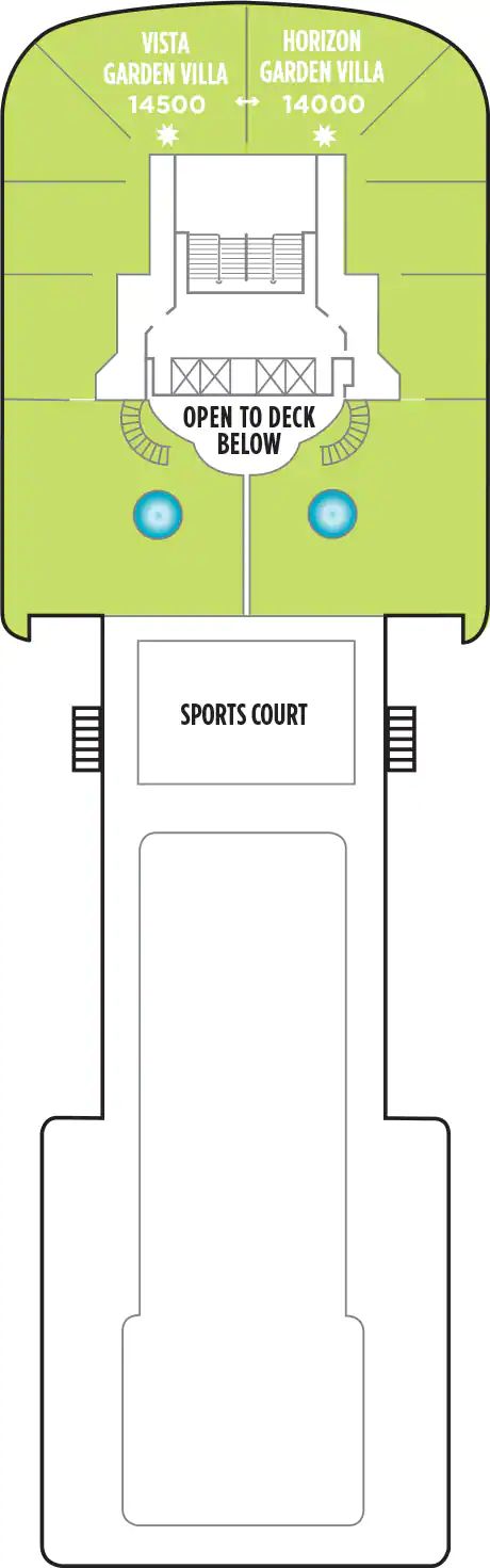 Norwegian Dawn - Norwegian Cruise Line - Deck 14 (Deck 14)