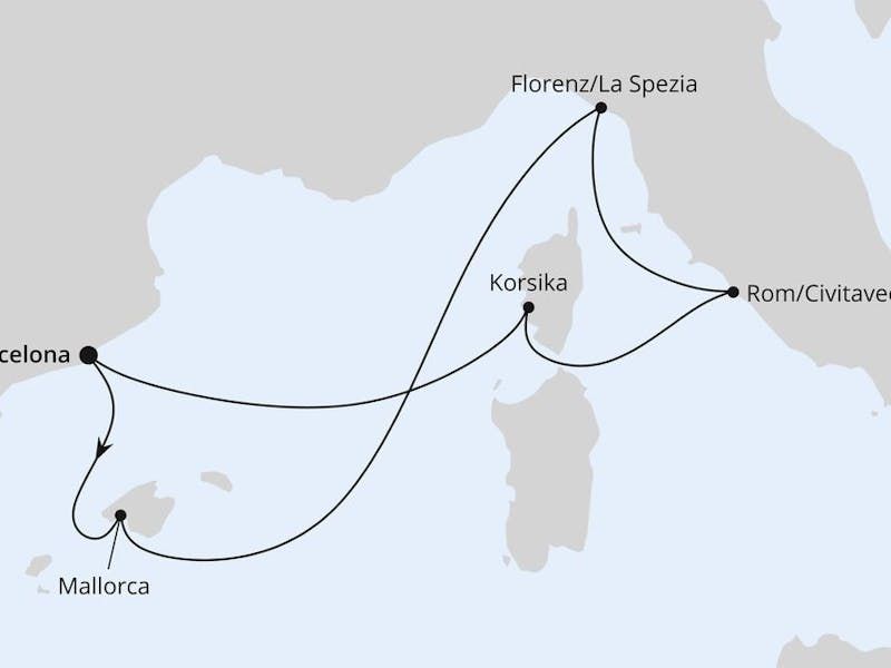 Mediterrane Schätze mit Korsika ab Barcelona