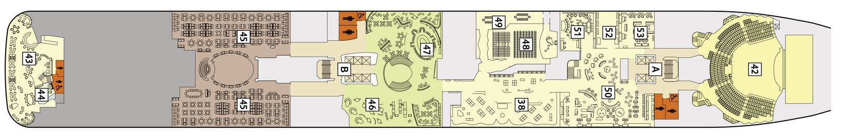 Mein Schiff 3 und 4 Deck 4
