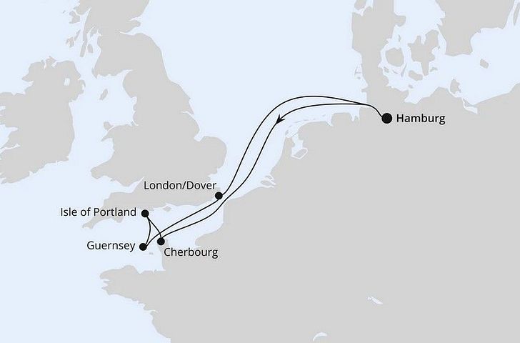 Impression zu AIDA Pink Valentine - AIDAsol - Südengland, Guernsey & Mont-Saint-Michel