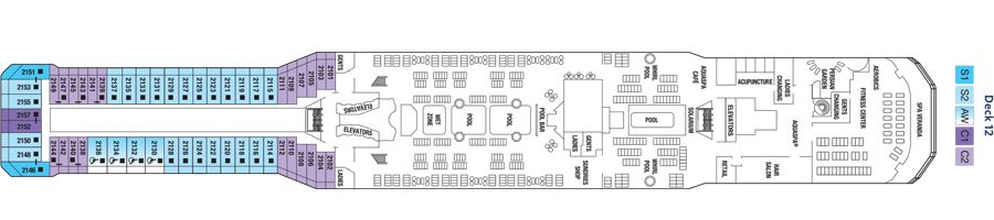 Celebrity Silhouette - Celebrity Cruises - DECK 12