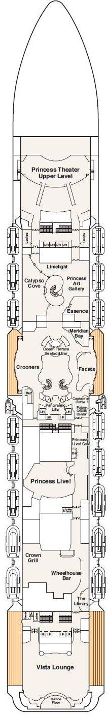 Regal Princess - Princess Cruises - Deck 7 (Promenade)