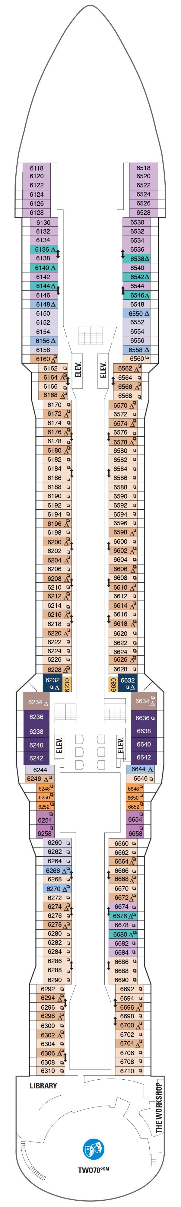 Ovation of the Seas - Royal Caribbean International - Deck 6