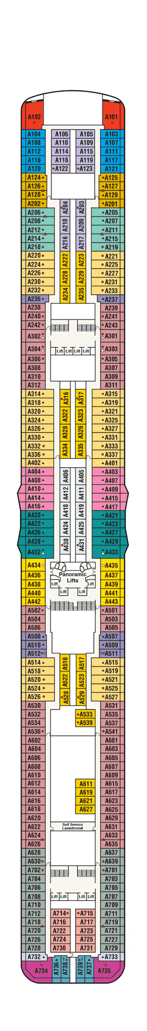 Enchanted Princess - Princess Cruises - Deck 12 (Aloha)