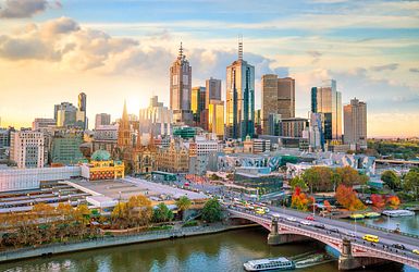 Stadtansicht Melbourne, Australien