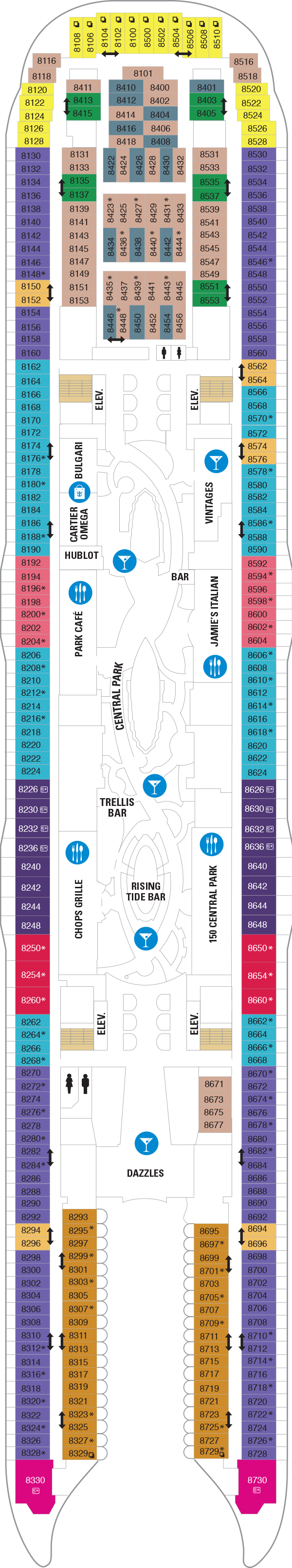 Harmony of the Seas - Royal Caribbean International - Deck 8
