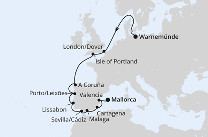 Impression zu AIDA Winter 2026/27 - AIDAprima - Westeuropa Highlights