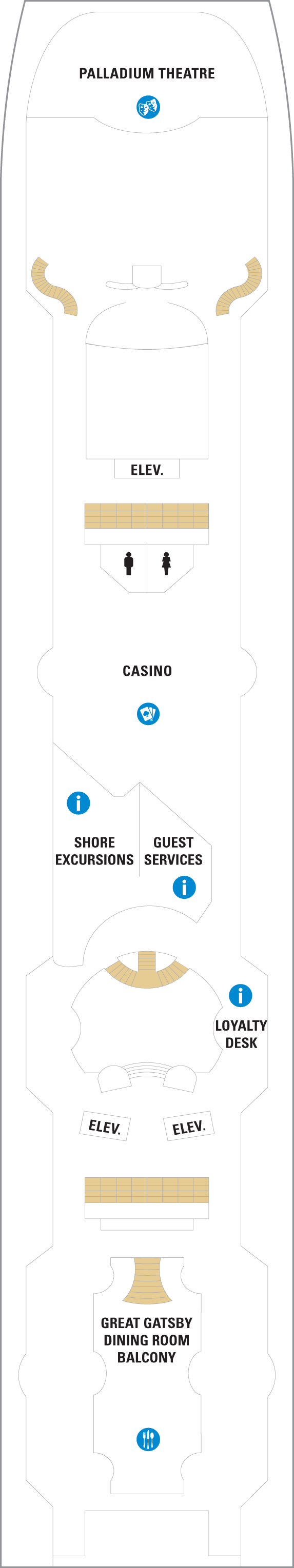 Grandeur of the Seas - Royal Caribbean International - Deck 5 (Deck Five)