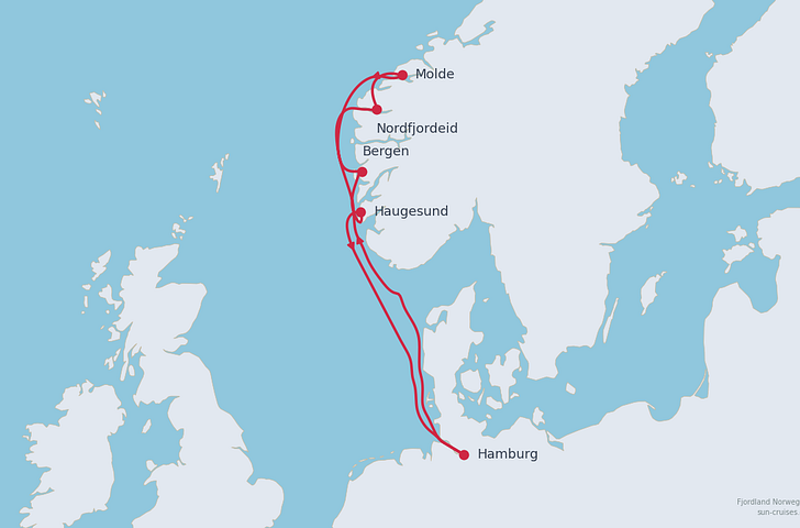 Impression zu Mein Schiff Balkon Special - Mein Schiff Relax - Fjordland Norwegen