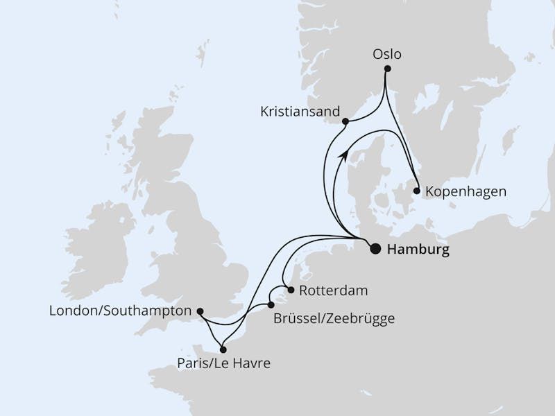  Metropolen & Skandinavien ab Hamburg