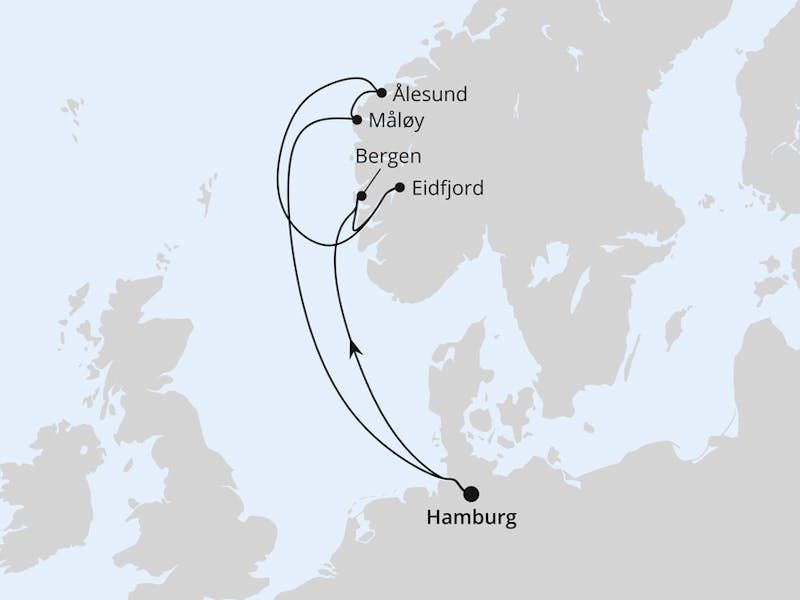 Norwegen ab Hamburg