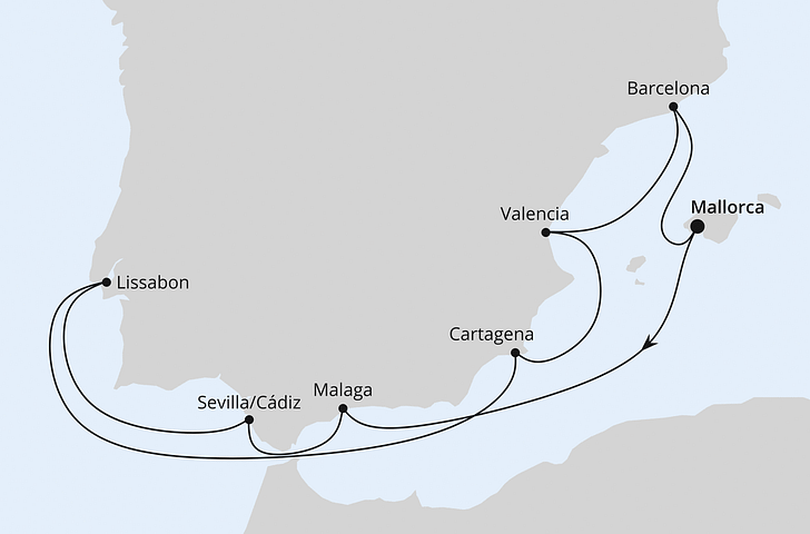 Impressionn zu AIDA PREMIUM All Inclusive Sommer 2025 - AIDAstella - Spanien & Portugal