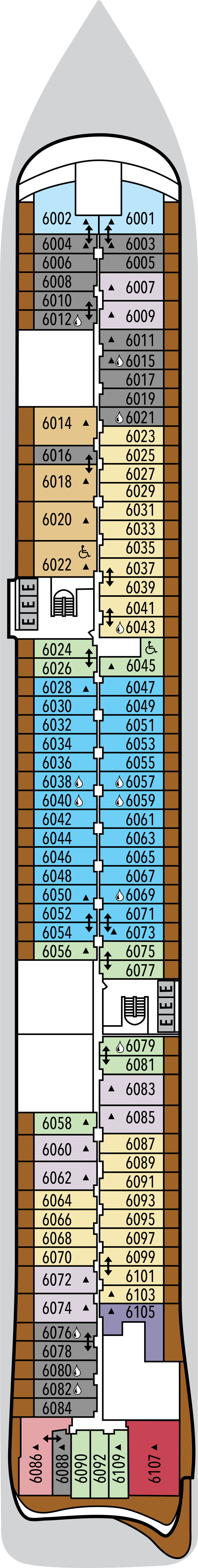 Silver Ray - Silversea - Deck 6 (Deck 6)