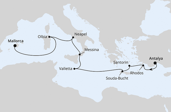 Impression zu Sommer 2026 - AIDAstella - Griechenland, Malta & Italien ab Antalya
