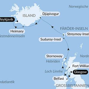 Berg an der Küste Färöer