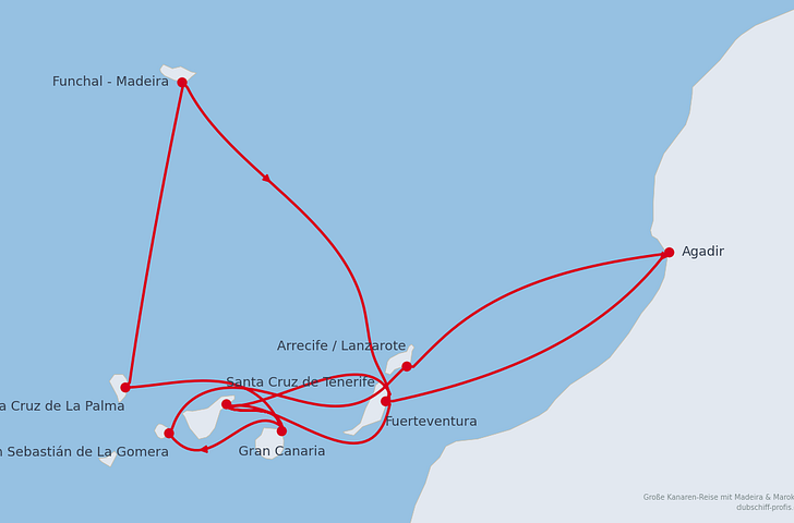 Impression zu AIDA Winter 2027/2028 - AIDAsol oder AIDAstella - Große Kanaren-Reise mit Madeira & Marokko