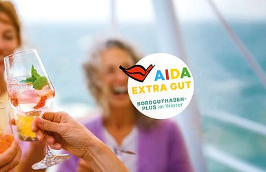 bis zu € 300,- aida bordguthaben