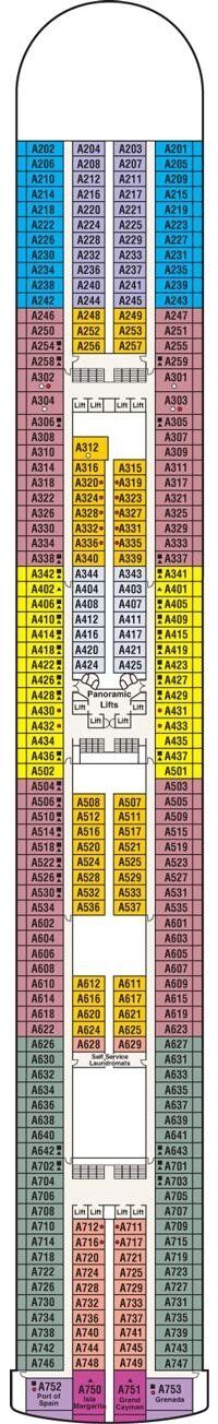 Crown Princess - Princess Cruises - Deck 12 (Aloha)