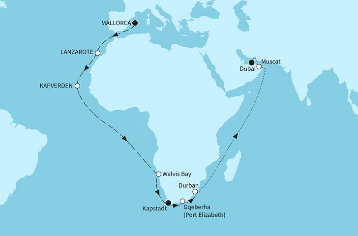 Impressionn zu Winter 2025/26 Besttarif - Weltentdecker-Route
