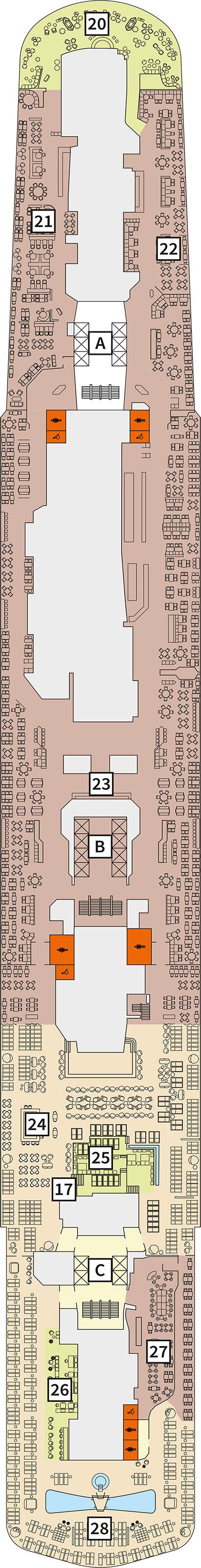 Mein Schiff Relax - TUI Cruises - Deck 16 (Deck 16)