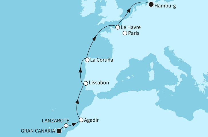 Impression zu Winter 2025/26 Wunschtarif - Mein Schiff 7 - Marokkanisches Flair & Europas Westküste